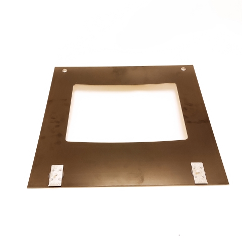 Стекло наружное Лысьва чёрное нов.мод 495*460 с кронштейном Стекло наружное Лысьва чёрное нов.мод 495*460 с кронштейном