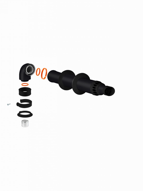 KOMПЛЕКТ КОАКСИАЛЬНЫЙ 60/100 _ВА 1,0 МЕТРОВЫЙ (Baxi Mizudo) - ЧЁРНЫЙ KOMПЛЕКТ КОАКСИАЛЬНЫЙ 60/100 _ВА 1,0 МЕТРОВЫЙ (Baxi Mizudo) - ЧЁРНЫЙ