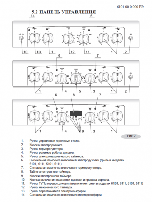 Плита газовая Гефест 6110-01 0300