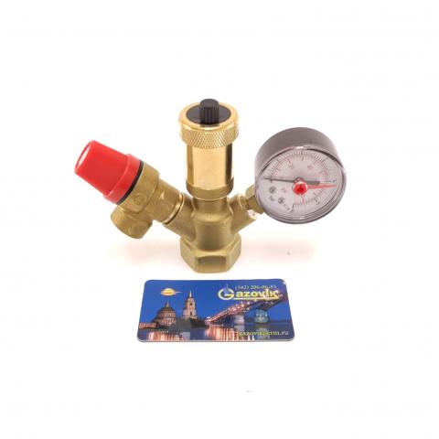 Группа безопасности 1" - 1,5 бар Y-образ. Группа безопасности 1" - 1,5 бар Y-образ.