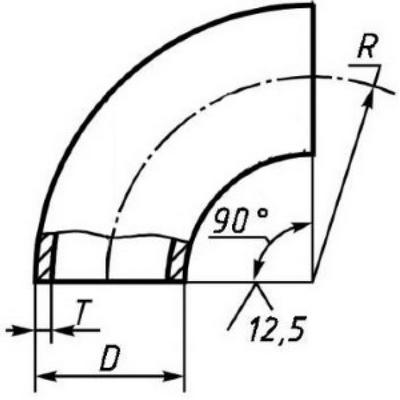 Отвод стальной 21,3*2.0 (Ду-15)