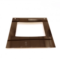 Стекло наружное Лысьва чёрное нов.мод 495*460 с кронштейном